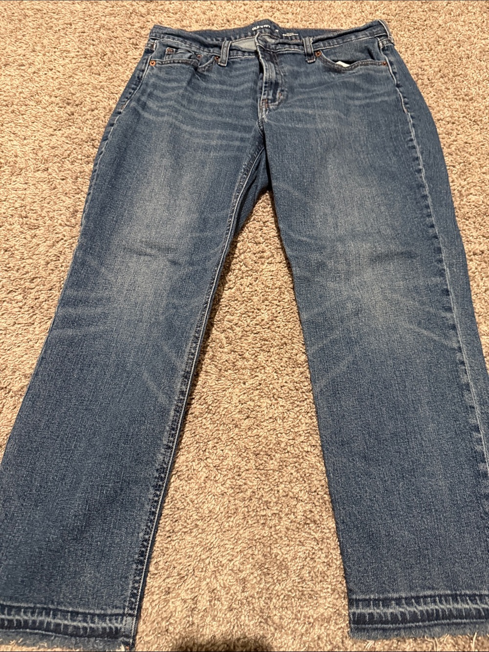 Old Navy Women's Medium Blue Boyfriend Jeans